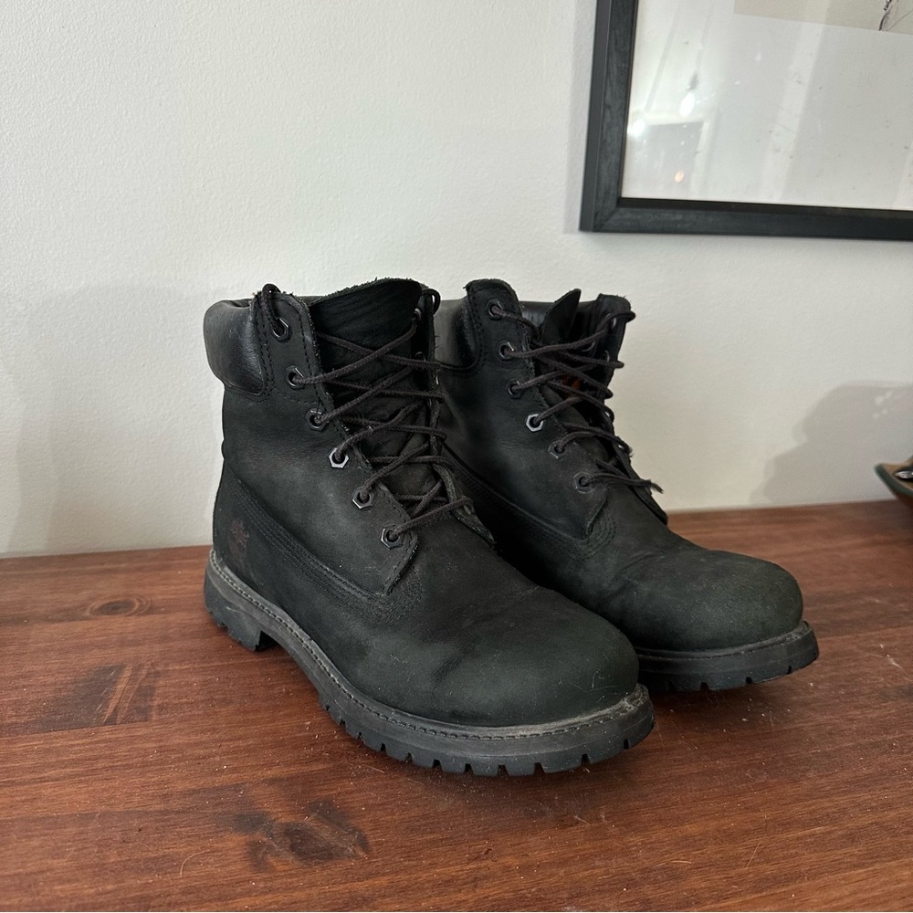 Timberland Black Lace Up Women's Boots